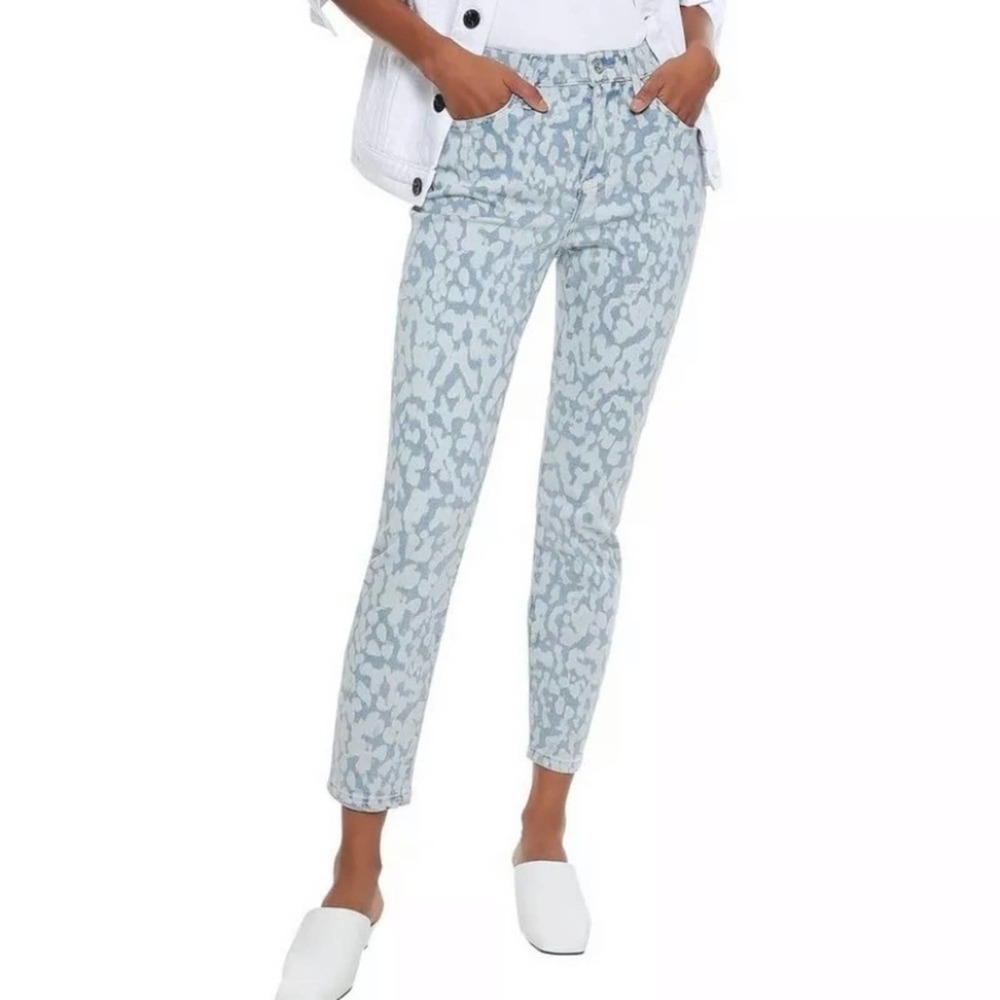 Current/Elliott Bleached High-rise Skinny Jeans 24